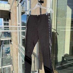Black Leather Jodhpur Leggings